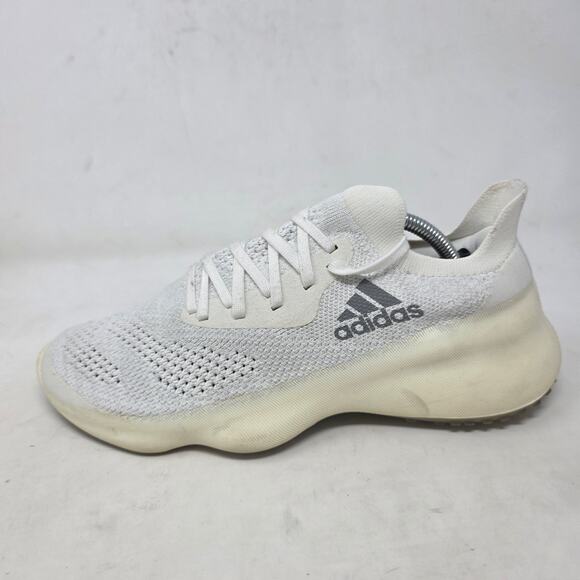 Adidas Futurenatural Mens 7 White Knit Running Shoes - Picture 2 of 8